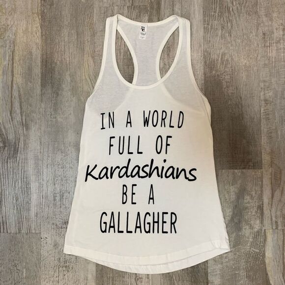 $5 ADD ON ITEM/ideal t by next level be a Gallagher razorback Tank top - Picture 9 of 11